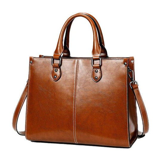 Cabas Élégant en Cuir - Classique et Fonctionnel