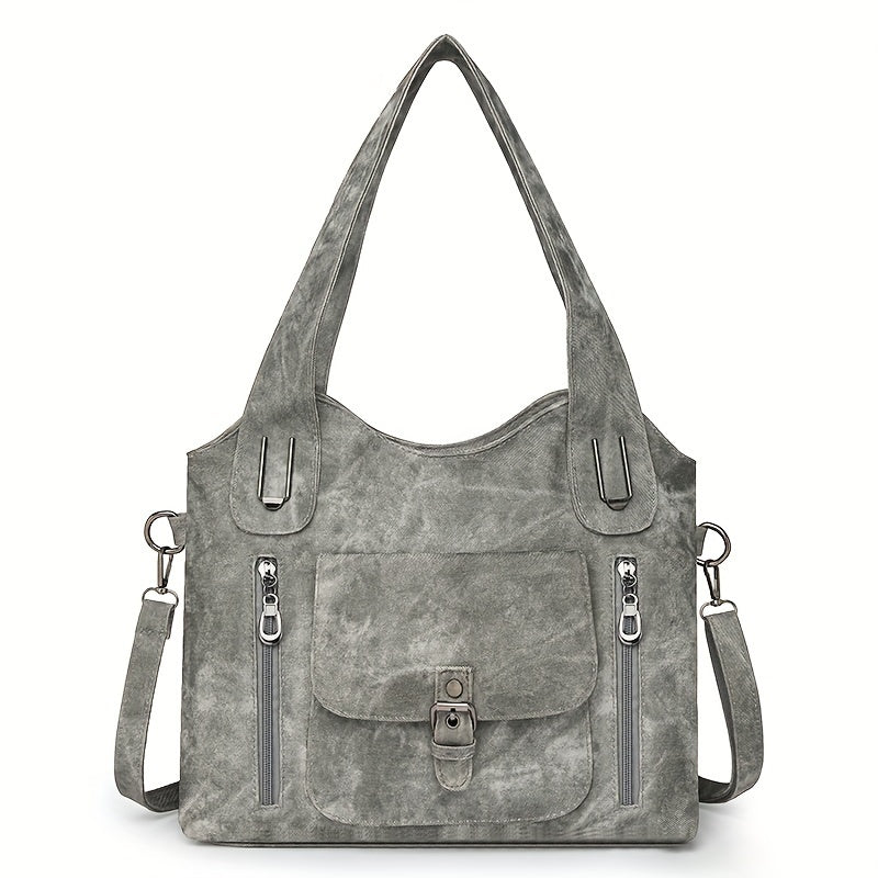 Le Charme Vintage d'Elise | Sac d'Épaule en Cuir Synthétique