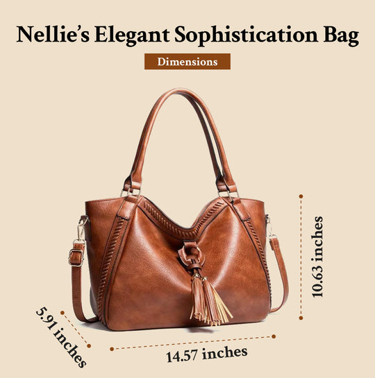Sophistication Élégante de Nellie | Sac à Épaule en Cuir