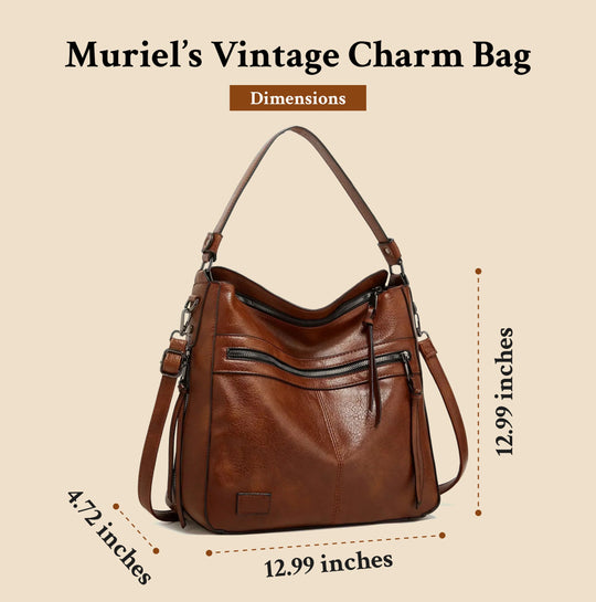 Le Charme Vintage de Muriel | Sac à Bandoulière en Cuir