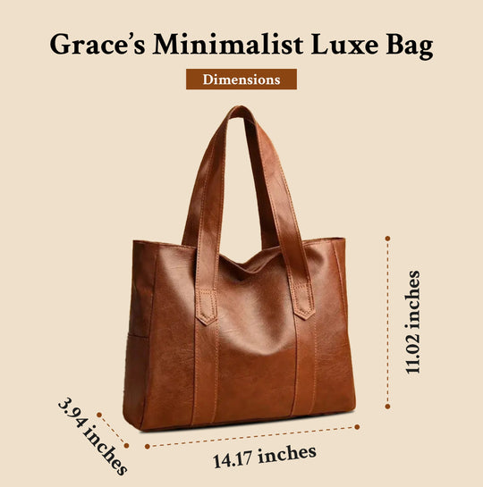 Luxe Minimaliste de Grace | Sac à Bandoulière en Cuir Souple