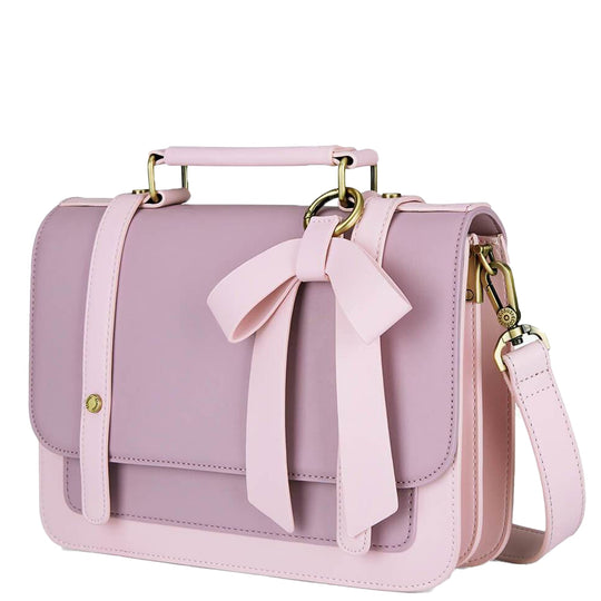 Sac à Détail Nœud Élégant – Noir et Gris Intemporel