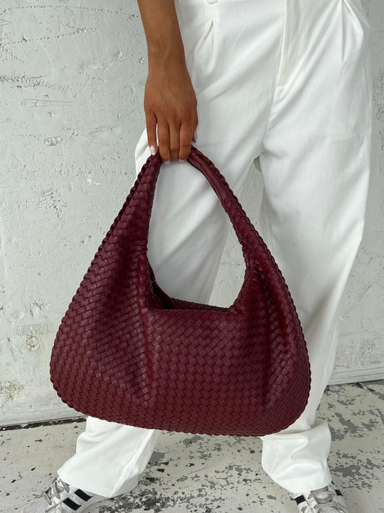 Valentina | Sac Tissé Rouge