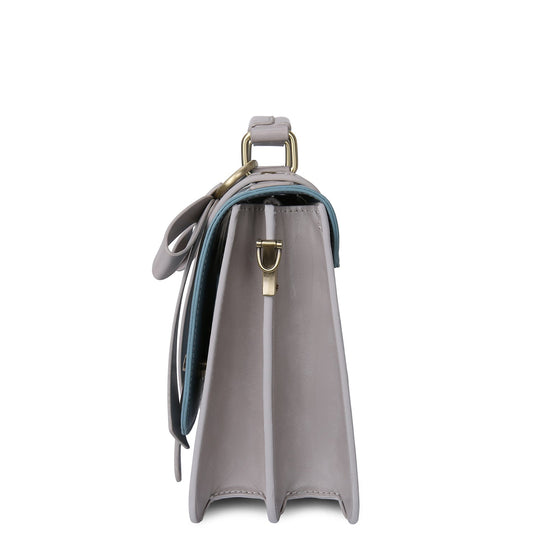 Sac à Détail Nœud Élégant – Noir et Gris Intemporel