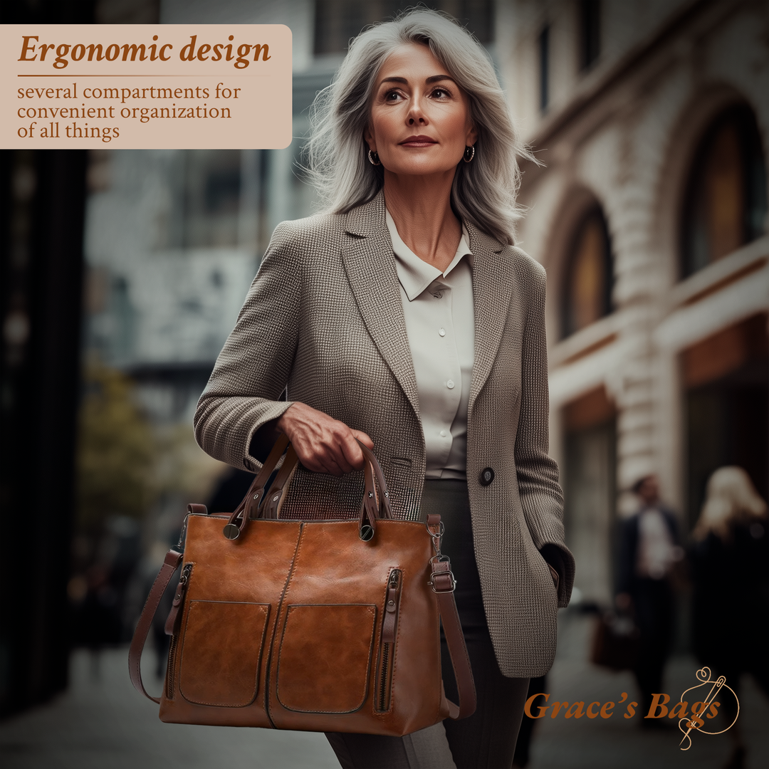 L'Élégance Intemporelle d'Ilse | Sac à Bandoulière en Cuir