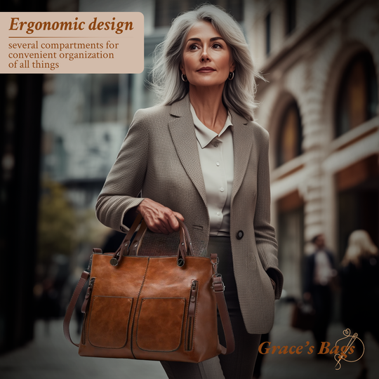 L'Élégance Intemporelle d'Ilse | Sac à Bandoulière en Cuir