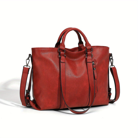 Élégance Classique de Charlotte | Sac Cabas Vintage en Similicuir