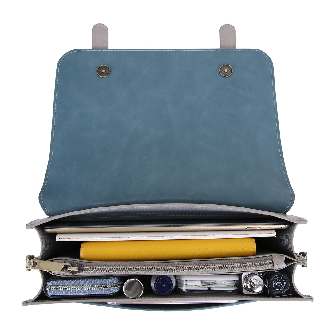 Sac à Détail Nœud Élégant – Noir et Gris Intemporel