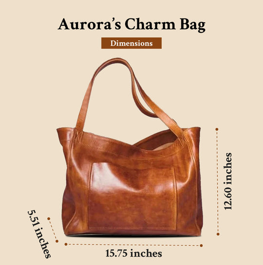 Aurora Charmante | Sac à Bandoulière en Cuir Vintage