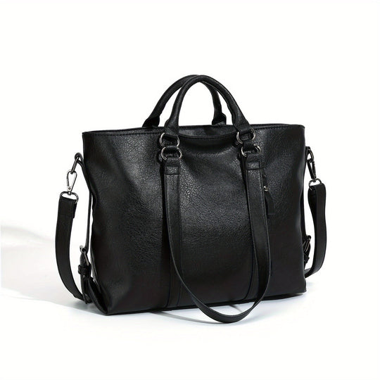 Élégance Classique de Charlotte | Sac Cabas Vintage en Similicuir