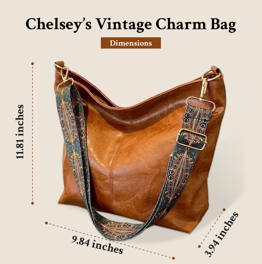 Le Charme Vintage de Chelsey | Sac à Bandoulière en Cuir