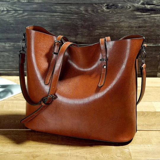 Élégance Intemporelle de Nicole | Sac à Main Vintage en Cuir