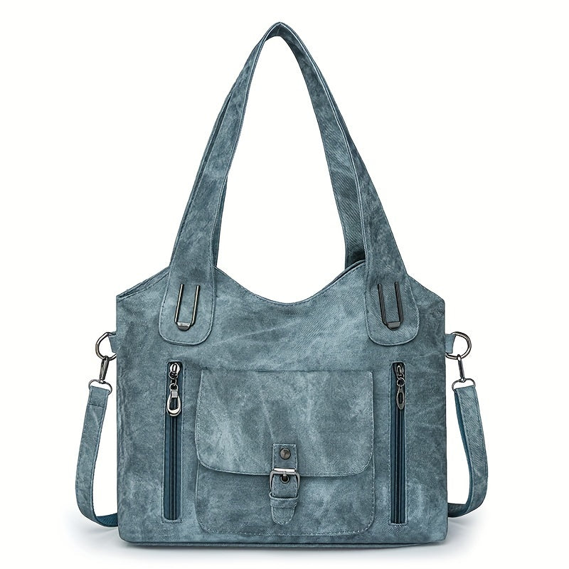 Le Charme Vintage d'Elise | Sac d'Épaule en Cuir Synthétique