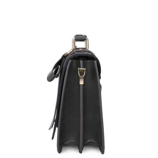 Sac à Détail Nœud Élégant – Noir et Gris Intemporel