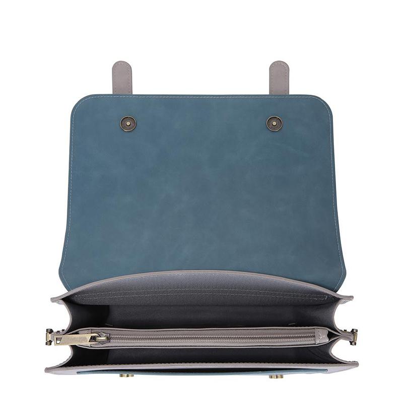 Sac à Détail Nœud Élégant – Noir et Gris Intemporel