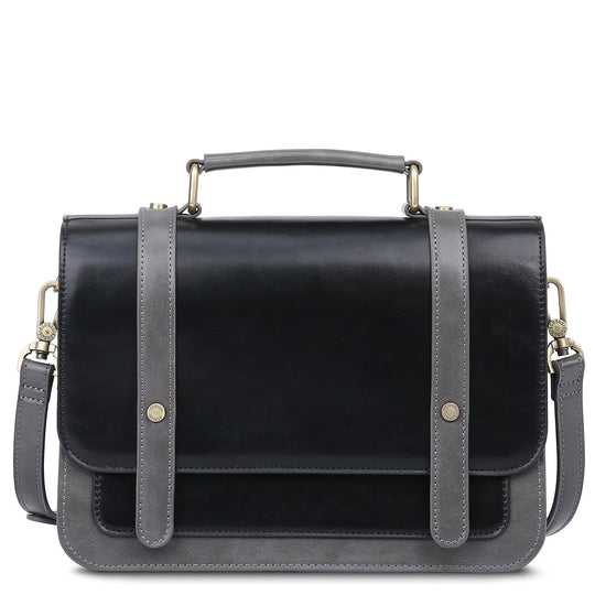 Sac à Détail Nœud Élégant – Noir et Gris Intemporel