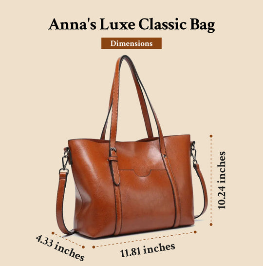 Le Luxe Classique d'Anna | Sac Cabas en Similicuir