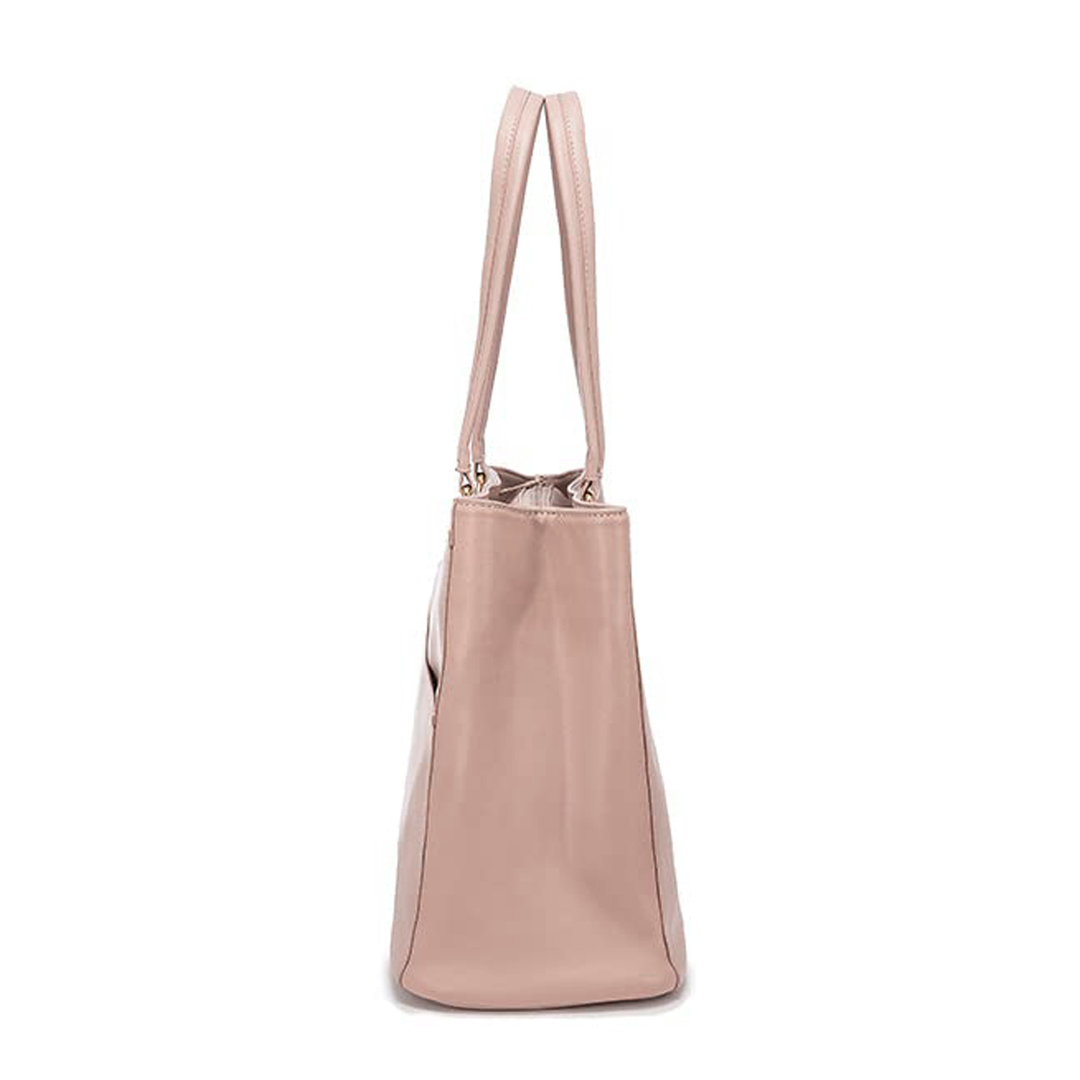 Cabas Élégant en Cuir Violet pour Ordinateur Portable