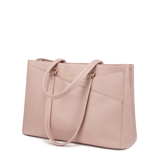 Cabas Élégant en Cuir Violet pour Ordinateur Portable