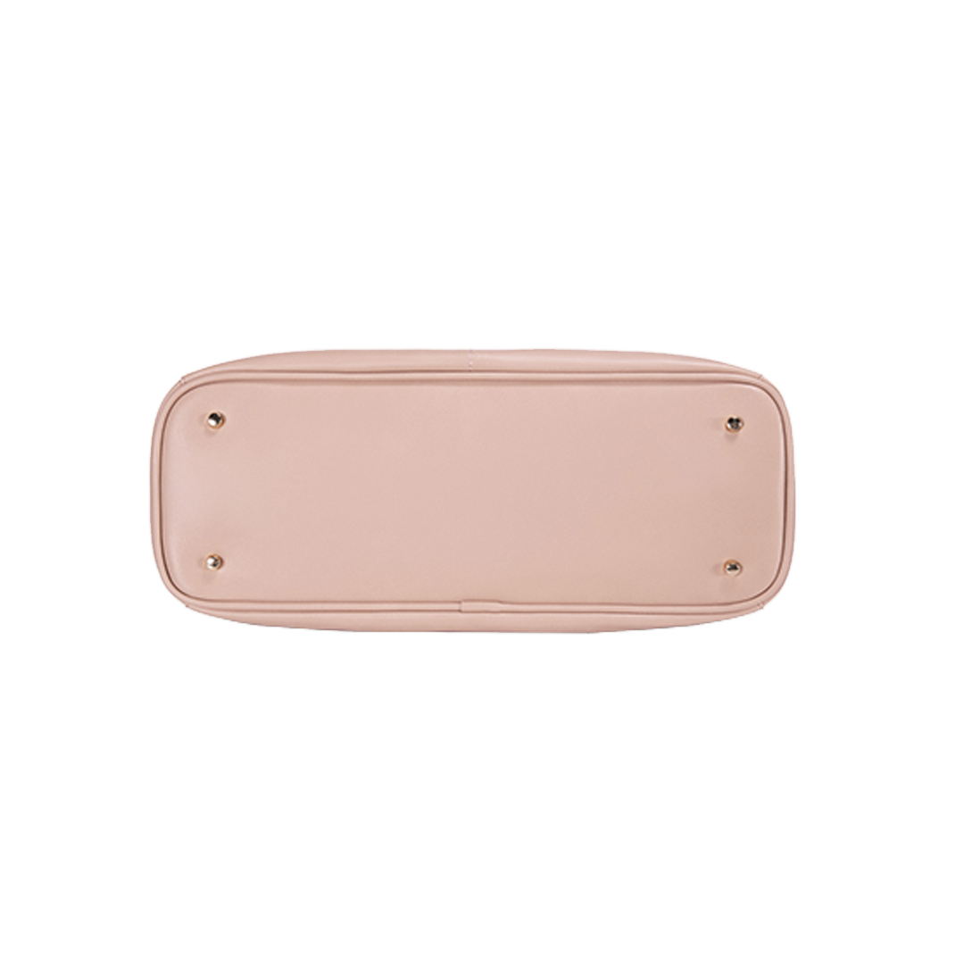 Cabas Élégant en Cuir Violet pour Ordinateur Portable