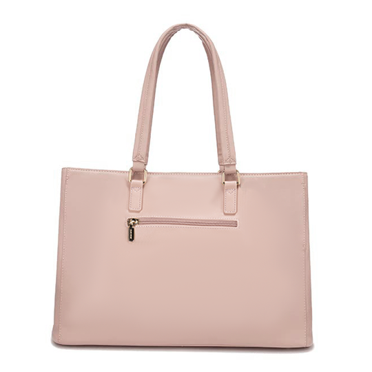 Cabas Élégant en Cuir Violet pour Ordinateur Portable