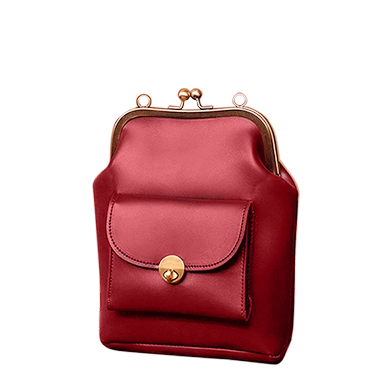Sac Épaule Vintage Chic à Fermoir baiser