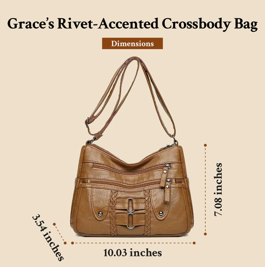 Sac à Bandoulière Clouté de Grace | Sac Bandoulière Anti-Vol