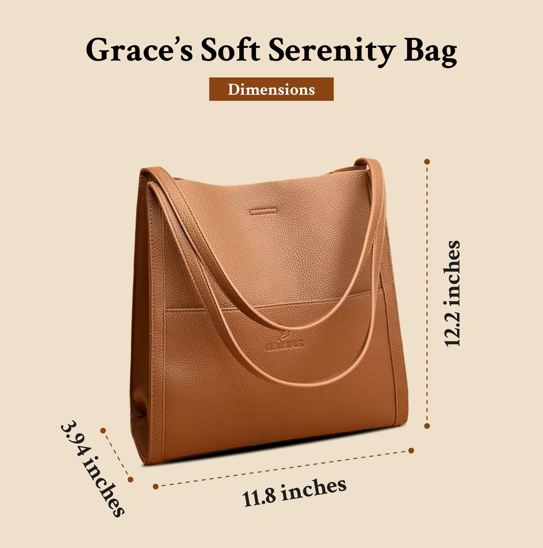 Sérénité Douce de Grace | Sac à Bandoulière en Cuir de Créateur