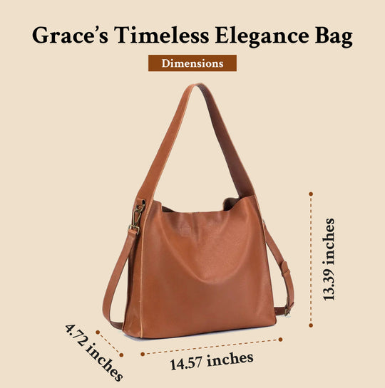 L’Élégance Intemporelle de Grace | Sac Cabas en Cuir de Vachette Véritable