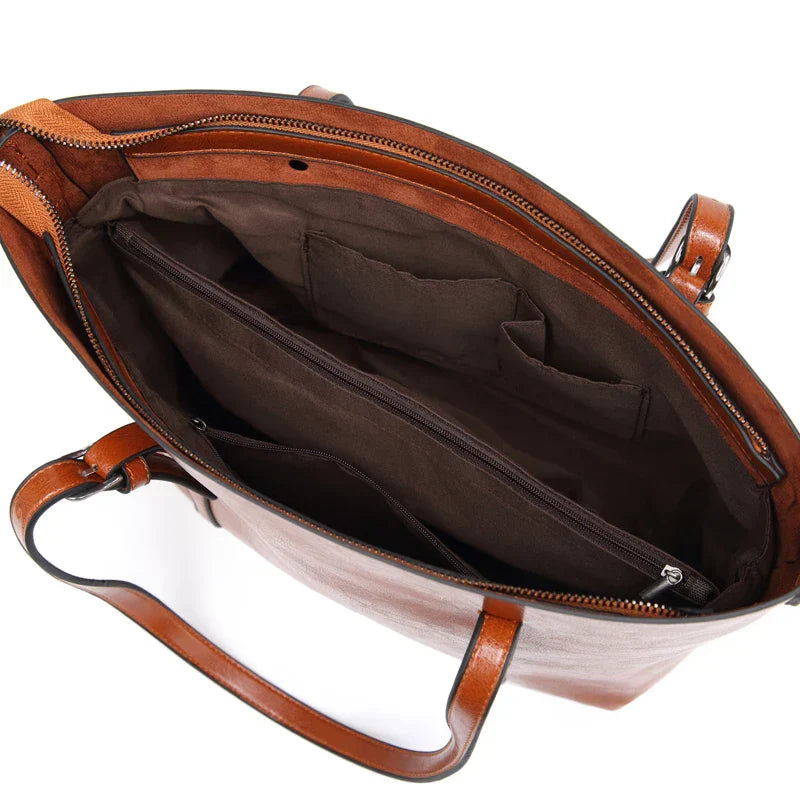 Le Luxe Classique d'Anna | Sac Cabas en Similicuir