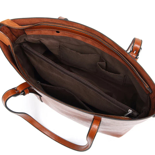 Le Luxe Classique d'Anna | Sac Cabas en Similicuir