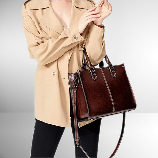 Cabas Élégant en Cuir - Classique et Fonctionnel