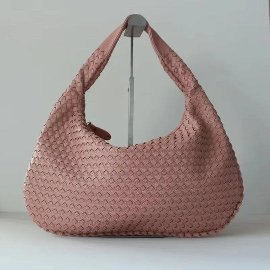 Sac Hobo en Cuir Tressé - Artisanat Intemporel de Grace