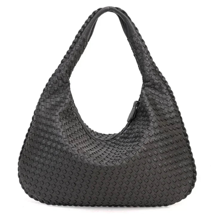 Sac Hobo en Cuir Tressé - Artisanat Intemporel de Grace