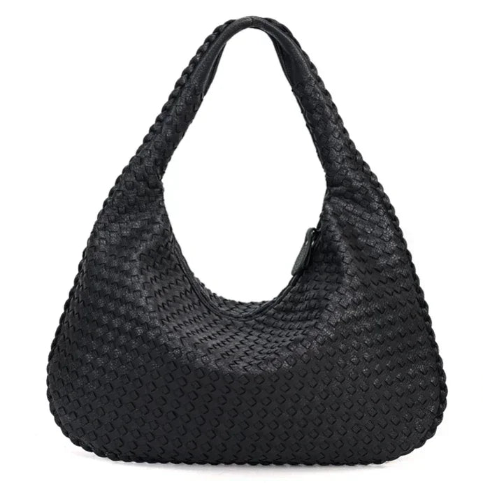 Sac Hobo en Cuir Tressé - Artisanat Intemporel de Grace
