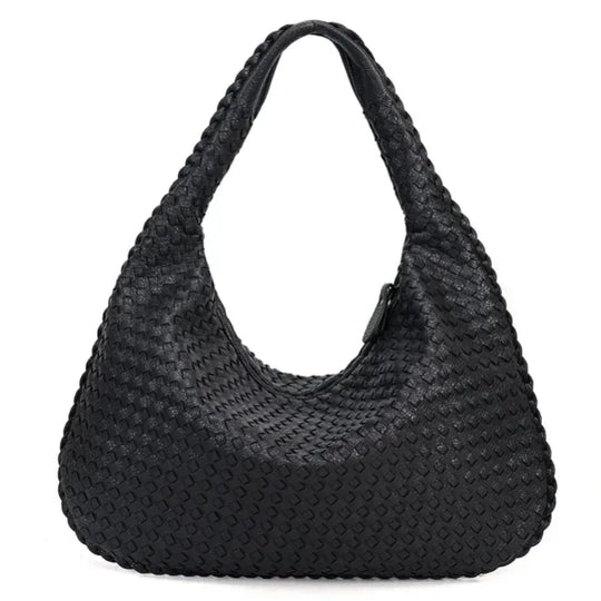 Sac Hobo en Cuir Tressé - Artisanat Intemporel de Grace