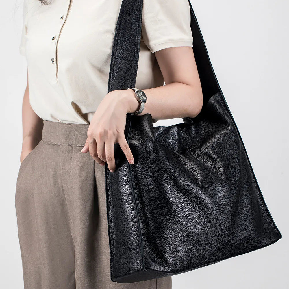 L’Élégance Intemporelle de Grace | Sac Cabas en Cuir de Vachette Véritable