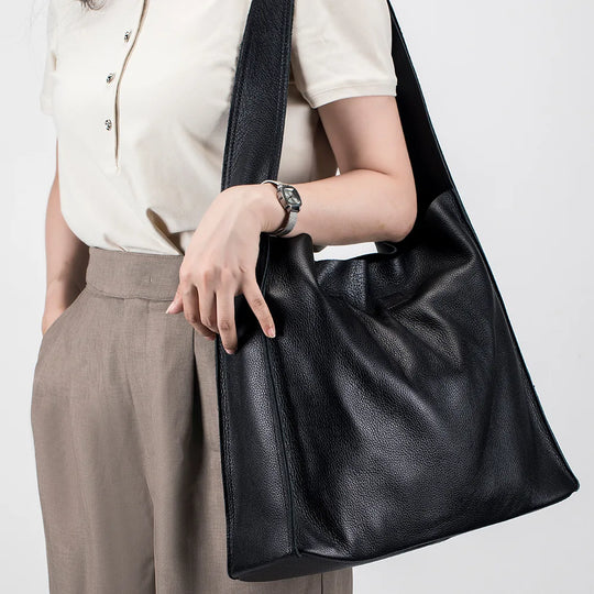 L’Élégance Intemporelle de Grace | Sac Cabas en Cuir de Vachette Véritable