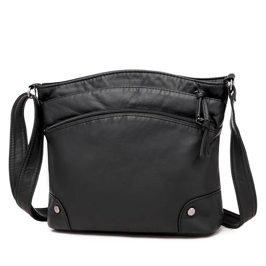 Charme Rétro de Grace | Sac Messager Anti-Vol en Cuir Souple