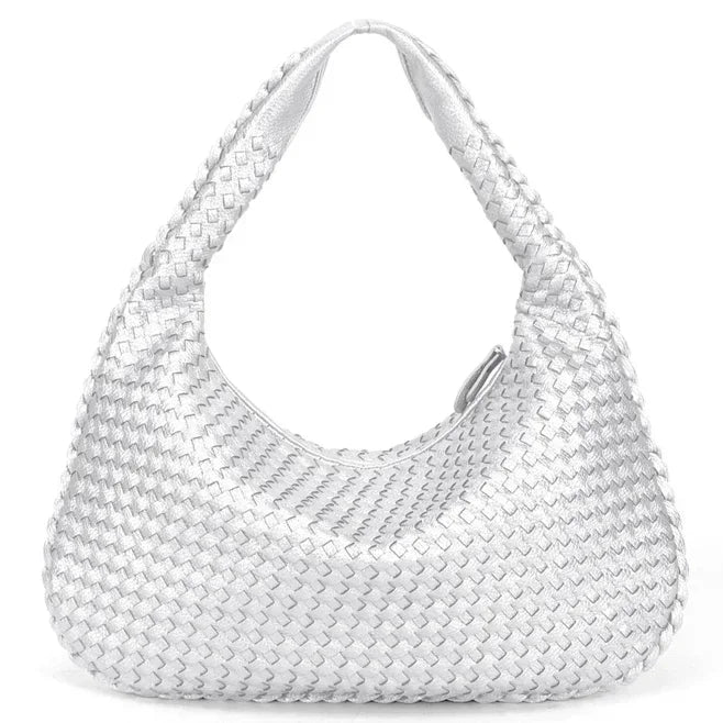 Sac Hobo en Cuir Tressé - Artisanat Intemporel de Grace