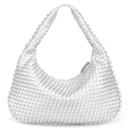 Sac Hobo en Cuir Tressé - Artisanat Intemporel de Grace