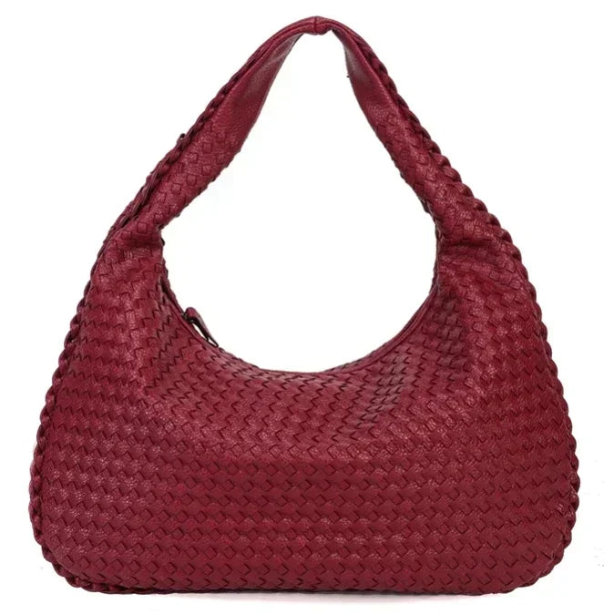 Sac Hobo en Cuir Tressé - Artisanat Intemporel de Grace