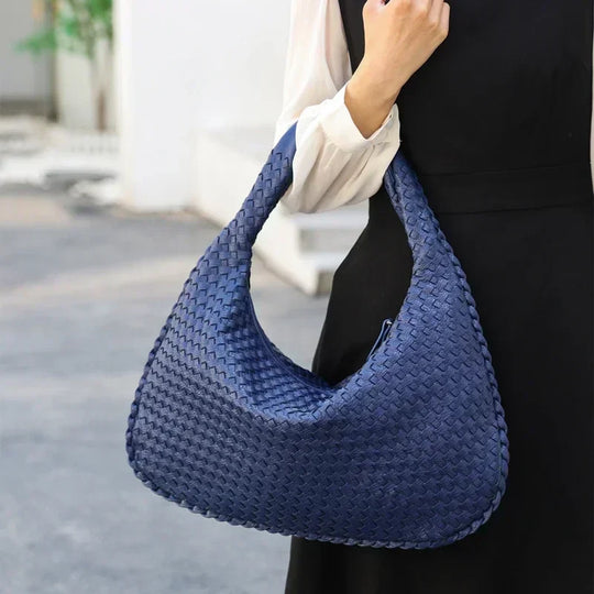 Sac Hobo en Cuir Tressé - Artisanat Intemporel de Grace