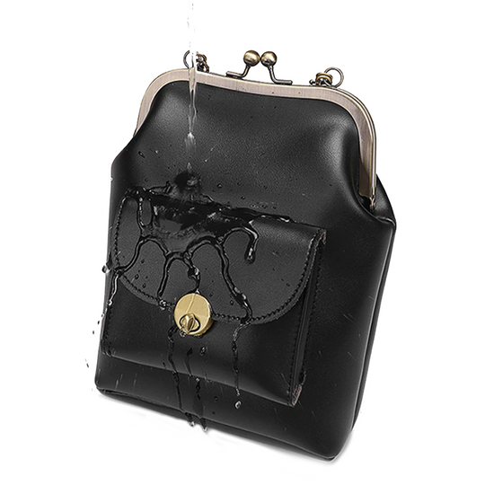 Sac Épaule Vintage Chic à Fermoir baiser