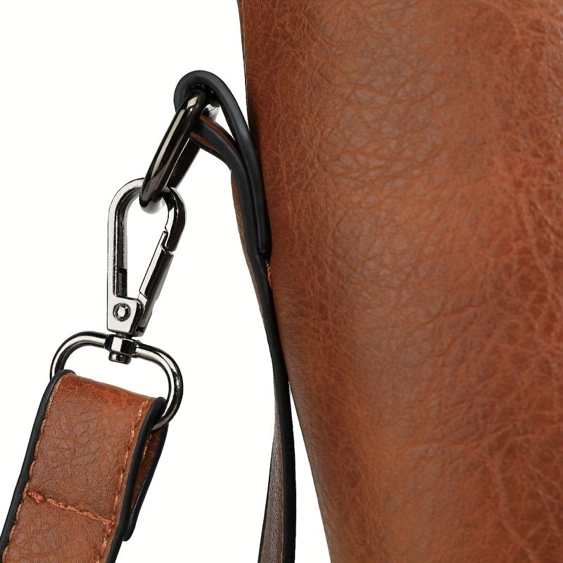 Élégance Classique de Charlotte | Sac Cabas Vintage en Similicuir