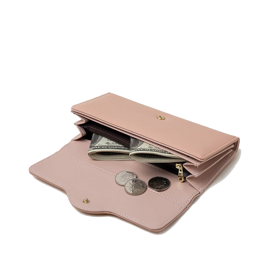 Porte-Monnaie à Poche - Portefeuille Trifold Élégant en Cuir