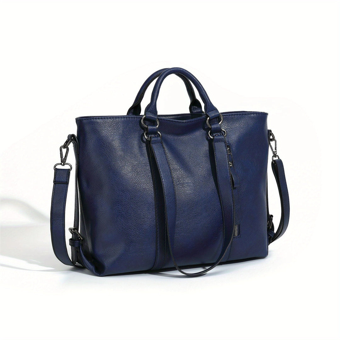 Élégance Classique de Charlotte | Sac Cabas Vintage en Similicuir