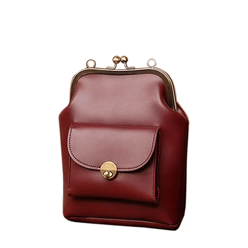 Sac Épaule Vintage Chic à Fermoir baiser