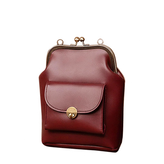 Sac Épaule Vintage Chic à Fermoir baiser