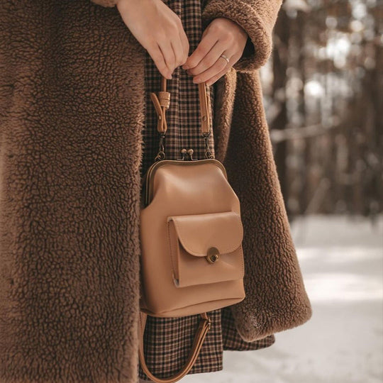 Sac Épaule Vintage Chic à Fermoir baiser